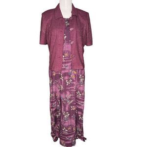 NWT Vintage Miss Dorby size 8P dress with short sleeve jacket